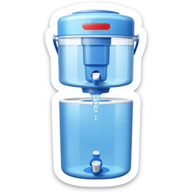 water cooler with blue jug sticker