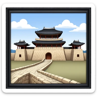 South Korea suwon Hwaseong Fortress Palace sticker