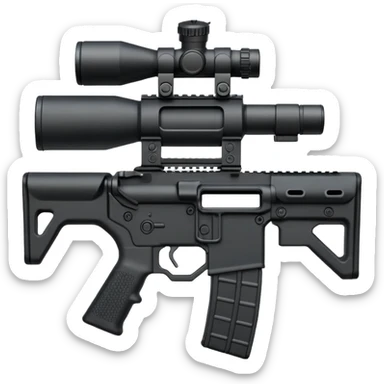 AR-15 drum mag and scope sticker