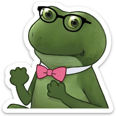 black haired girl kissing brunette man sticker