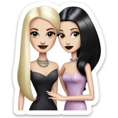 Palm Beach Breeze Barbie Morticia Addams sticker