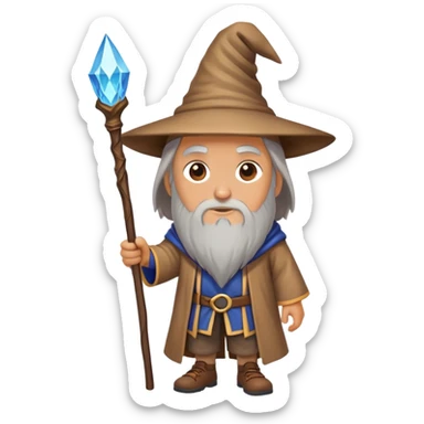 Wizard on a hike  sticker