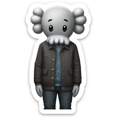 Kaws  sticker