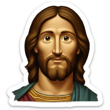 orthodox icon christ pantocrator sticker