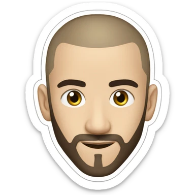 Karim Benzema with Buzzcut sticker