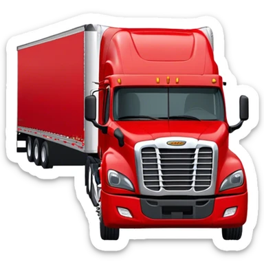 Cattle Truck - Freightliner Cascadia (Model Year: 2021) (Iconic colour: Red) sticker