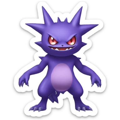  Gengar-Sableye-Genesect-Gliscor-Noibat-Fakemon Full body sticker