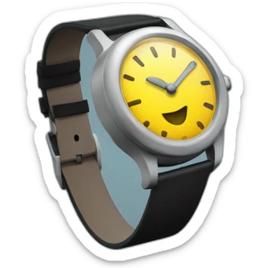 A 3D model an watch showing 9 p.m. of night  sticker
