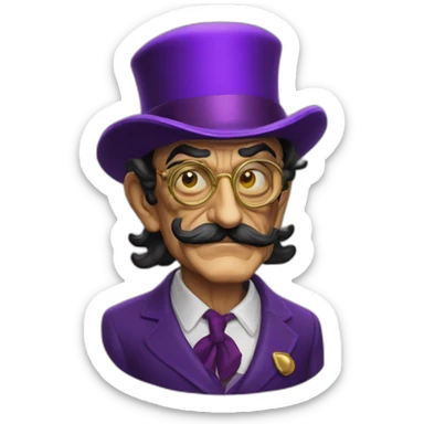 Salvador Dali waluigi sticker