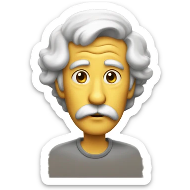 Vieux qui fume sticker