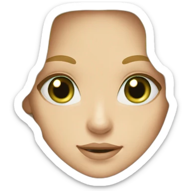 Blonde Long hair girl green eyes eating cookies sticker