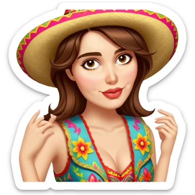 Fiestero with Sombrero sticker