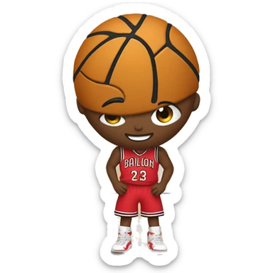 Corazon 🏀 balón de básquet  sticker