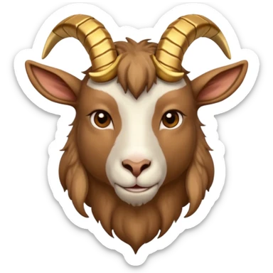 Una cabra macho con flow de rapero  sticker