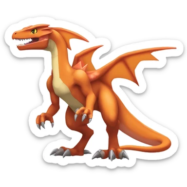  Cool Edgy Digimon-Fakemon-Guilmon-Genesect-Charizard-Velociraptor-Dragon full body sticker