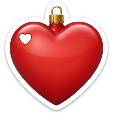 corazon navideño sticker