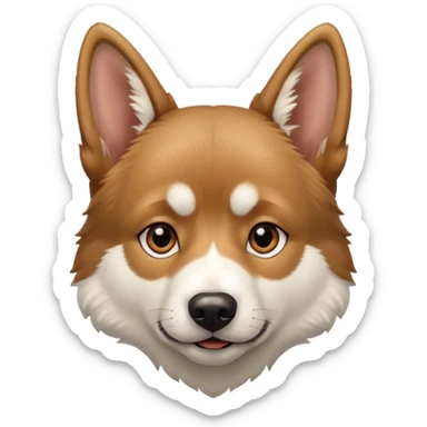 Husky German shepherd mix dog sticker