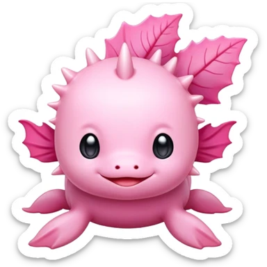pink cute axolotl sanrio sticker