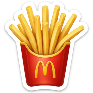 Mcdonald's fries  sticker