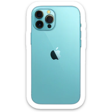 iPhone 13 Pro in light blue colour sticker