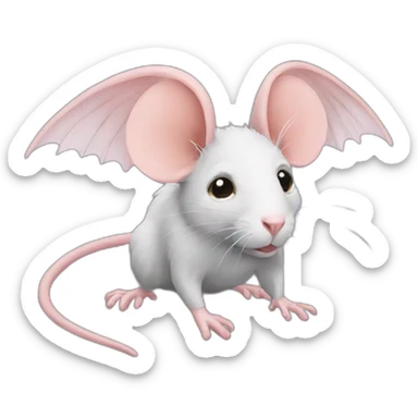 rat with wings sticker