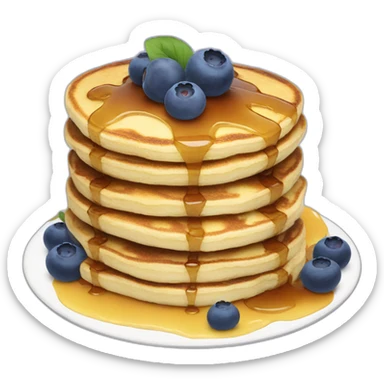 Blueberry pancakes  sticker
