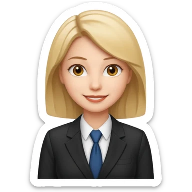 Girl attorney sticker