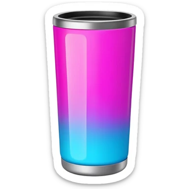 Neon tumbler cup sticker
