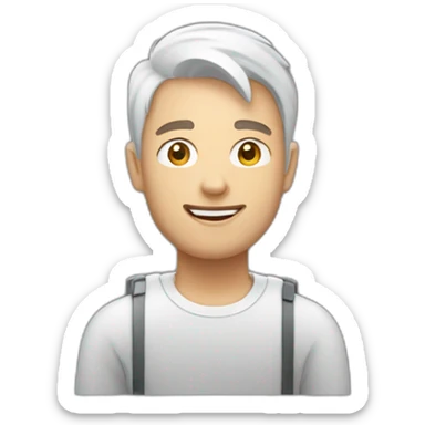 24yo-white-french-man-holding-google-pixel-phone sticker