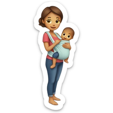Babywearing sticker