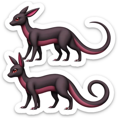 Salazzle-Umbreon-Fakémon-hybrid-creature (full body)  sticker