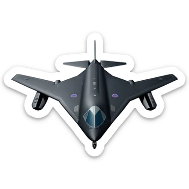 Military Bomber - B-2 Spirit - Northrop Grumman (Model Year: 2021) (Iconic colour: Stealth black) sticker