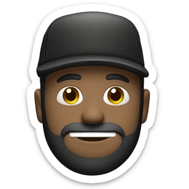 Hombre con antifaz y gorro negro con camisa a rayas blancas y negras  sticker