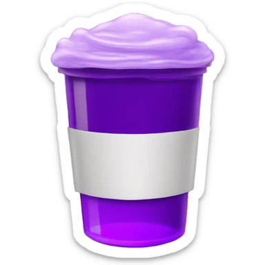 A double cup of purple liquid  sticker