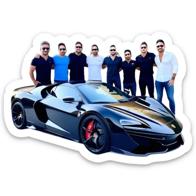 Grant Cardone, Tai Lopez, Josh King Madrid, Alex Hormozi, Iman Gadzhi, Daniel G, Branden Condy, Patrick Bet-David, Dan Henry, Luke Belmar, Shelby Sapp, Leila Hormozi, Tefi Valenzuela, business, influencers, friends, rich millionaire success lifestyle, private jet , supercars, success, sales sticker