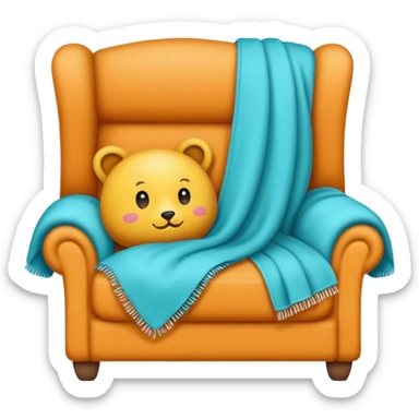 Cozy coloring  sticker