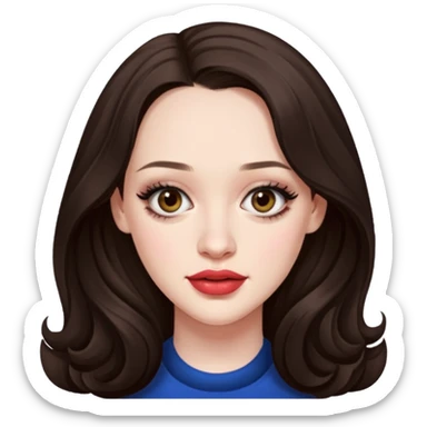 Kat Dennings real features  sticker