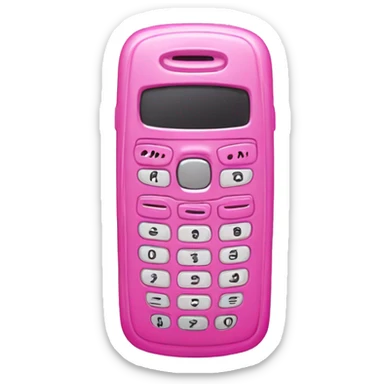 pink flip phone 2000s y2k sticker