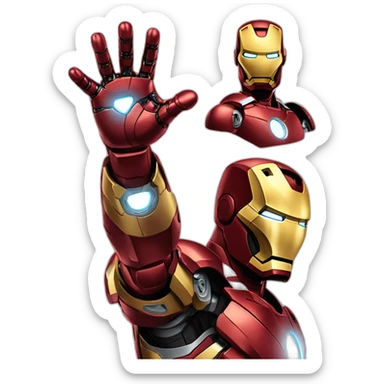 Iron man qui fait un pouce  sticker