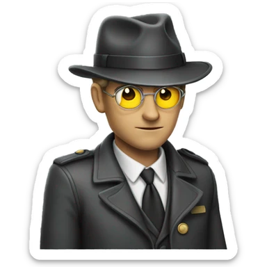 detective con lupa sticker