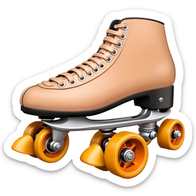 Patines de cuatro líneas color nud sticker