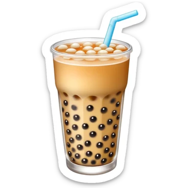 I ❤️ (boba emoji) sticker