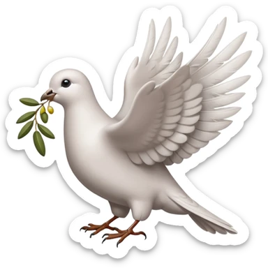 Crie uma figurinha pra stories de uma biblia e outro de uma pomba com o ramo de Oliveira pequeno sticker