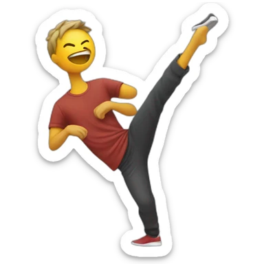 Personne qui fait un dab sticker