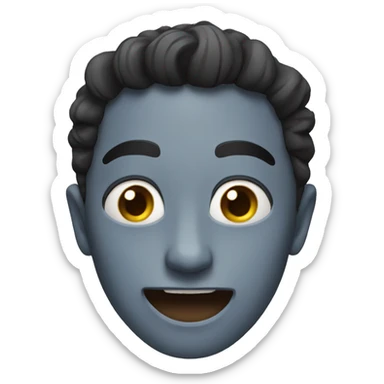 Yeah sure face  sticker