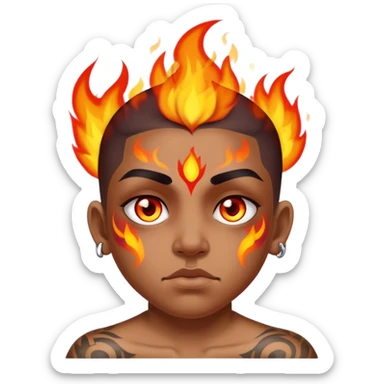 Pavon + Fire sticker