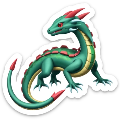 Zygarde-Clawitzer-Seadra-Parasect-Salamence-Rayquaza-Seviper-Salazzle-fusion sticker