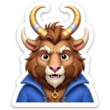 Beast from Beauty and the Beast Movie sticker