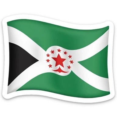 Just do a simple flag I want to put in my bio. Have u seen the panjshir flag do that it’s not in the emojis but make it exactly like the picture don’t add anything else. something on the middle search it up and make it in a shape of flag like the emojis no it’s goes like green on  sticker
