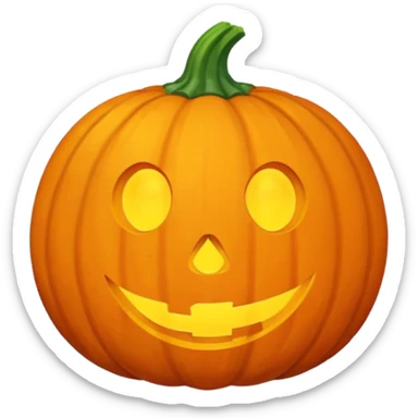 Pumpkin ball sticker